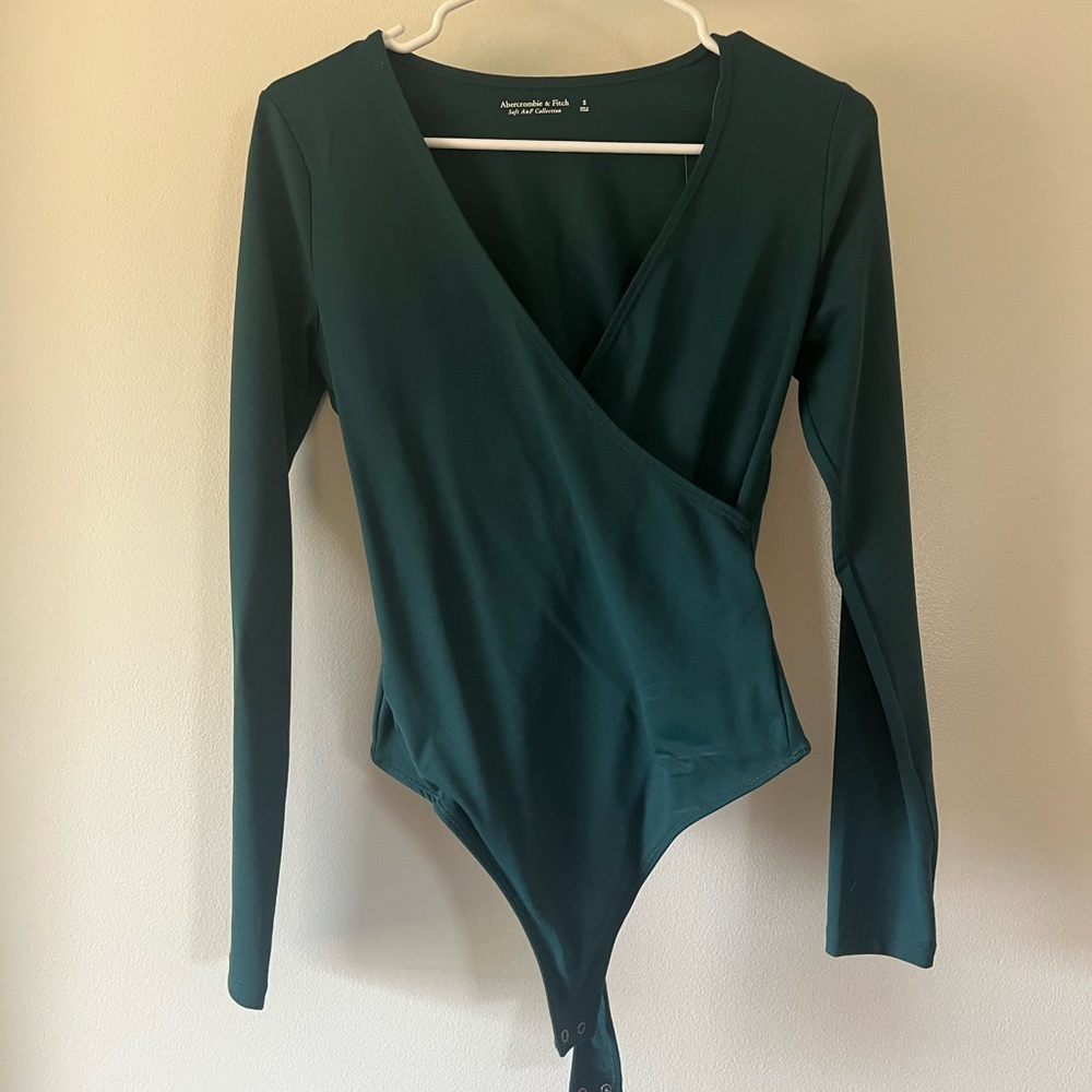 NWT Abercrombie teal bodysuit; never worn, selling because it’s too small